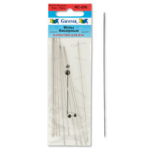 " Gamma" Иглы бисерные сталь NC- 206 d 0. 6 мм 10 шт d 0. 6 мм