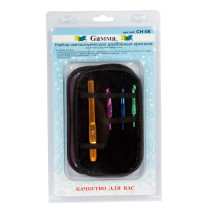 Для вязания " Gamma" CH- 08 набор разборных крючков алюминий d 3. 0 - 7. 0 мм в пластиковой упаковке с европодвесом в пенале