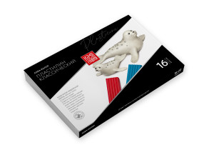 " Аква- колор" " Изостудия" Пластилин классический IZO- MC16 320 г 16 цв. . 