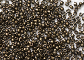 Бисер Япония круглый 15/0 10 г 0225 бронза/античное золото
